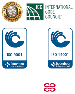 Certificaciones — ICC, ISO 9001, ISO 10001