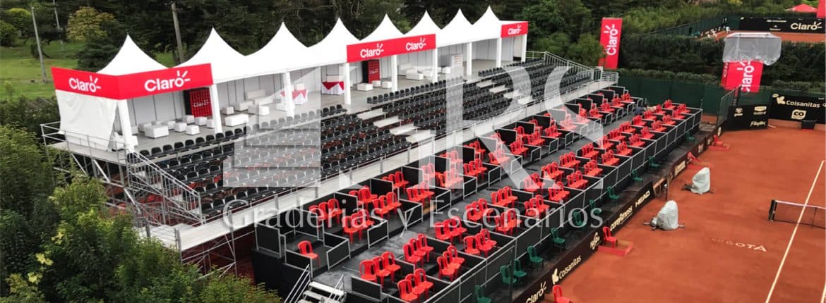 Montaje de Graderías Copa Claro - Colsanitas
